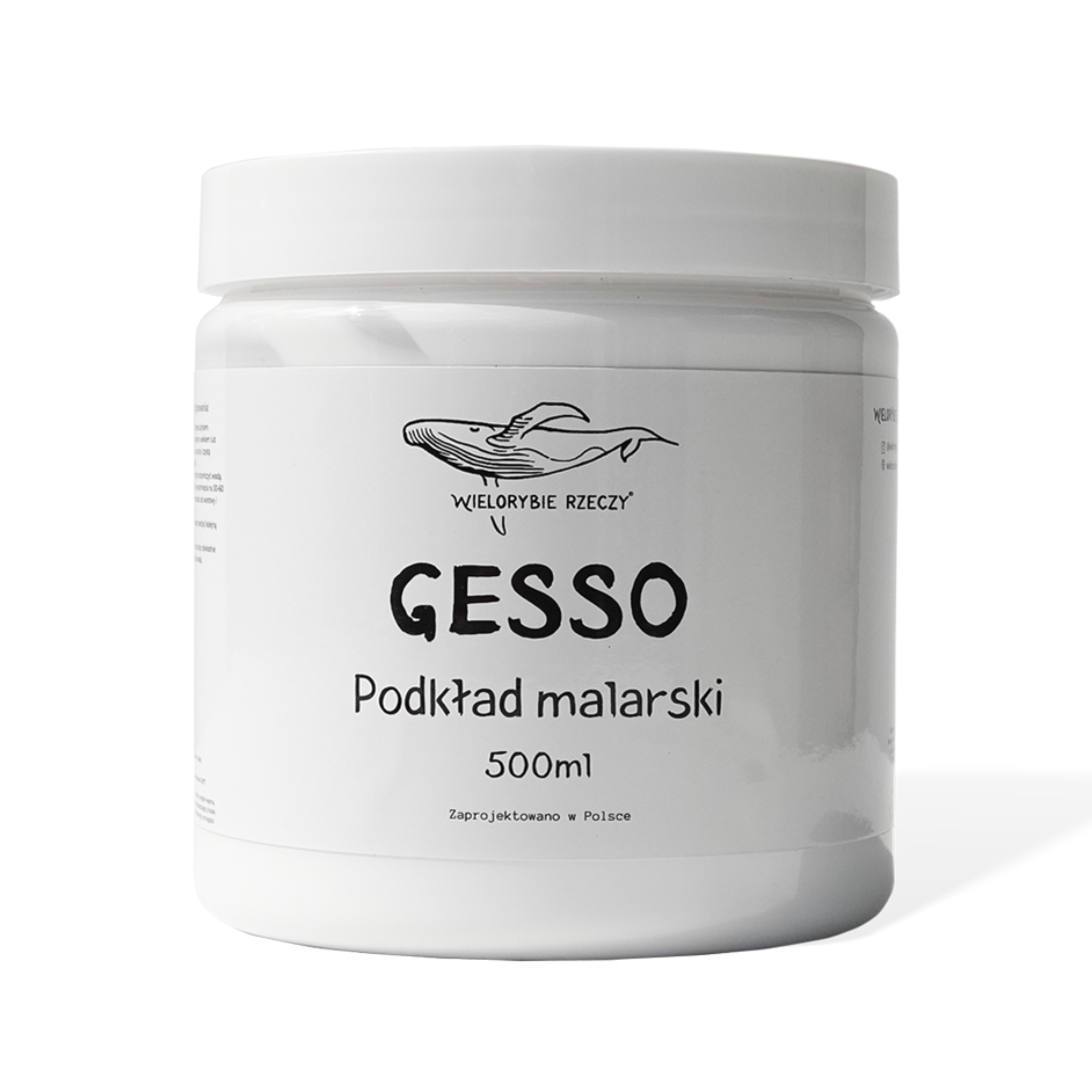 Biale gesso podklad malarski 500ml Wielorybie Rzeczy