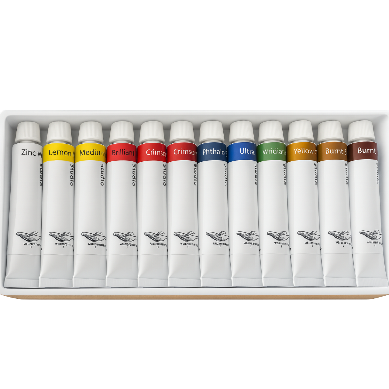 Farby akwarelowe w tubach Wielorybie Rzeczy