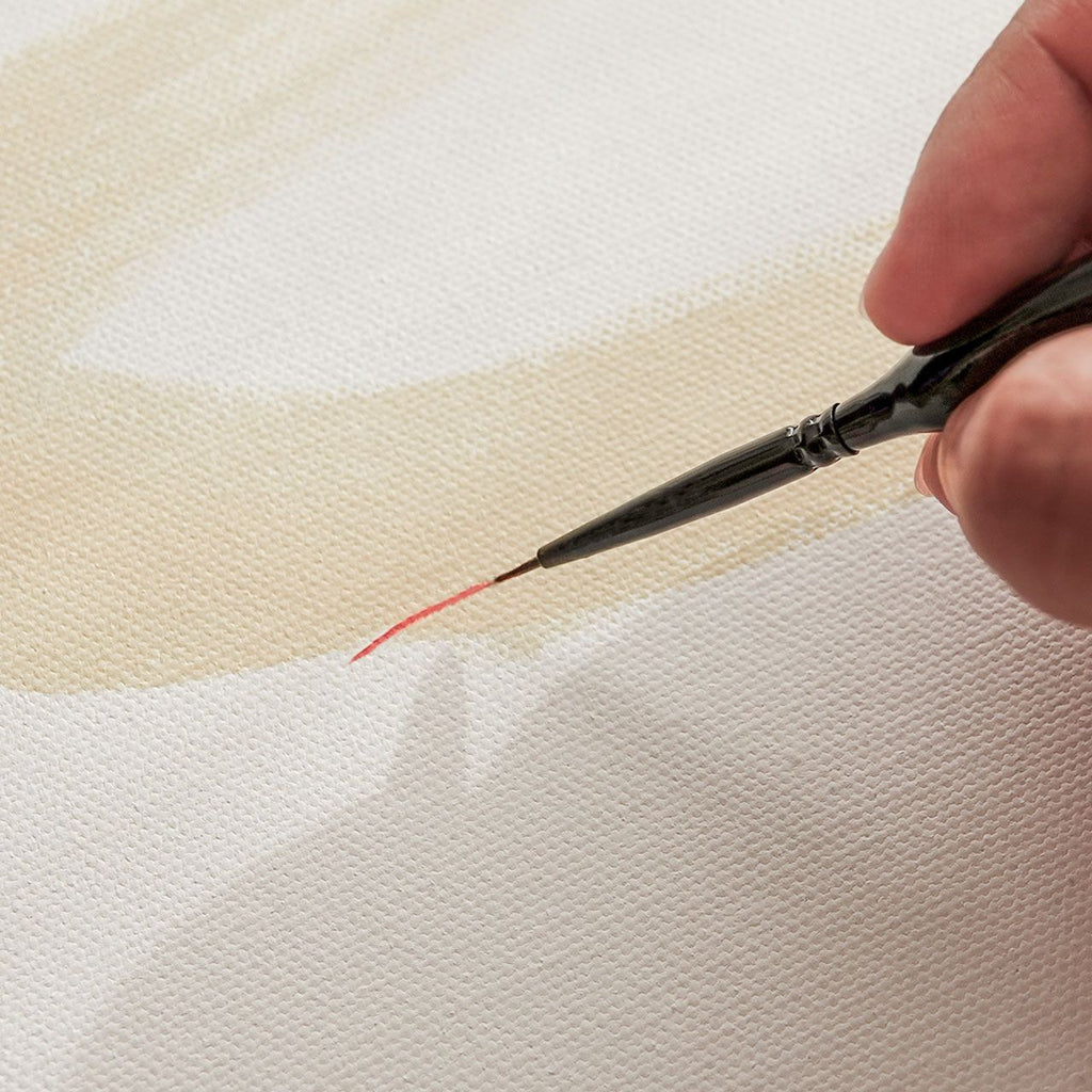 Pedzel malarski artystyczny profesjonalny R4 w akcji Wielorybie Rzeczy